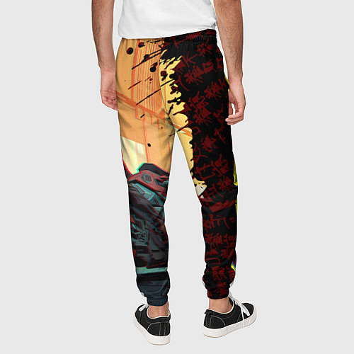 Мужские брюки Киберпанк / 3D-принт – фото 4