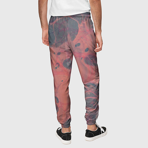 Мужские брюки Rust Красная текстура Раст / 3D-принт – фото 4