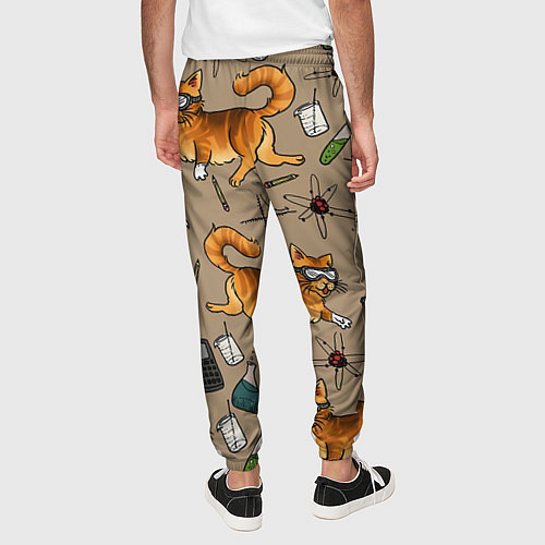 Мужские брюки Котики и колбы / 3D-принт – фото 4