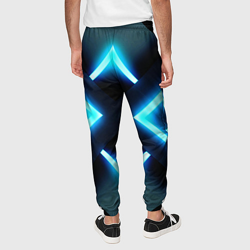 Мужские брюки НЕОНОВЫЕ СТРЕЛКИ 3D / 3D-принт – фото 4