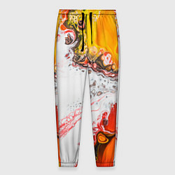 Мужские брюки Рисунок желтой краской