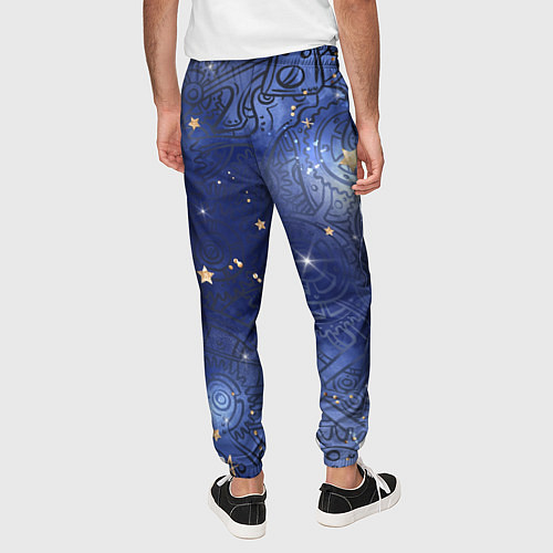 Мужские брюки Небо в стиле Стимпанк / 3D-принт – фото 4