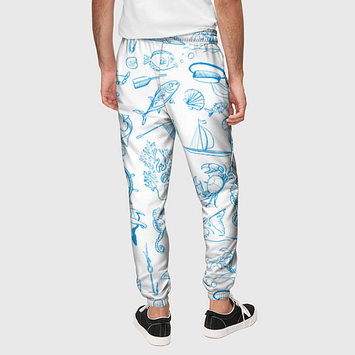 Мужские брюки Морская тема / 3D-принт – фото 4