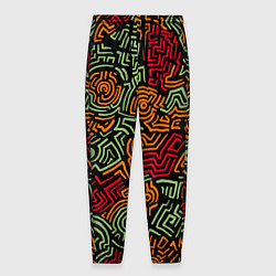 Мужские брюки Абстрактный узор линии