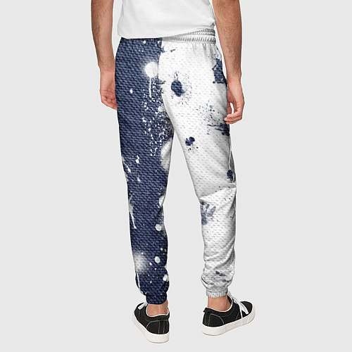 Мужские брюки Джинсы тай дай белизной хлоркой / 3D-принт – фото 4