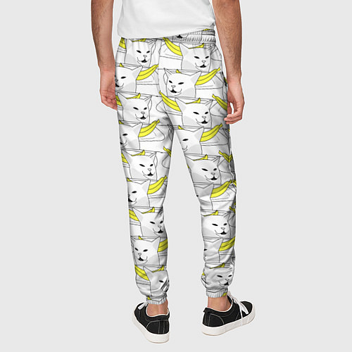 Мужские брюки Кот с бананом / 3D-принт – фото 4