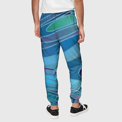 Мужские брюки Морская волна / 3D-принт – фото 4
