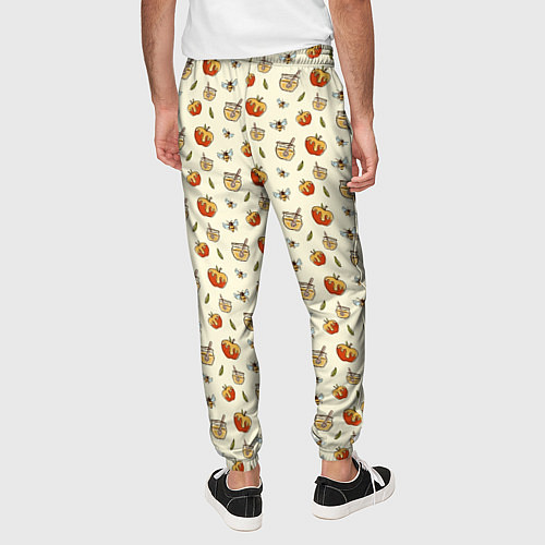 Мужские брюки Яблоки и мёд / 3D-принт – фото 4