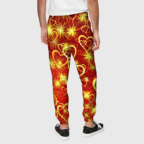 Мужские брюки Любовный взрыв / 3D-принт – фото 4