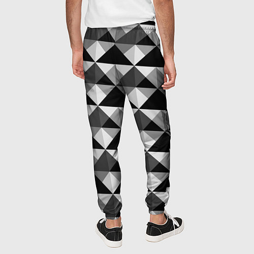 Мужские брюки Современный геометрический / 3D-принт – фото 4