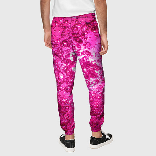 Мужские брюки Розовые Пузырьки / 3D-принт – фото 4