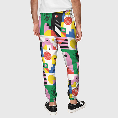 Мужские брюки Геометрия города / 3D-принт – фото 4