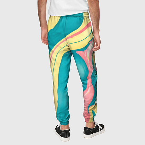 Мужские брюки Красочный развод / 3D-принт – фото 4
