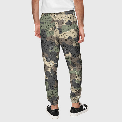 Мужские брюки Эмодзи камуфляж / 3D-принт – фото 4