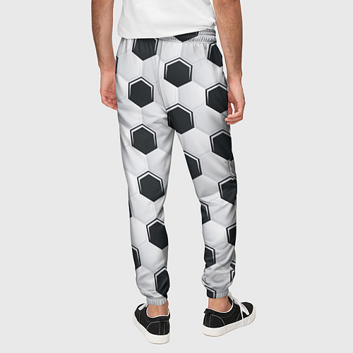 Мужские брюки Текстура футбольного мяча / 3D-принт – фото 4