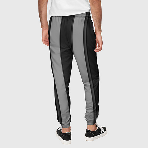 Мужские брюки Ретро полосы / 3D-принт – фото 4