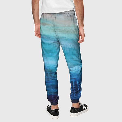 Мужские брюки Небесные потеки / 3D-принт – фото 4
