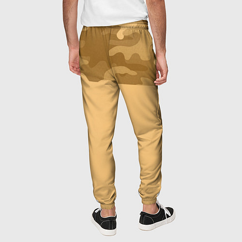 Мужские брюки Песочный / 3D-принт – фото 4