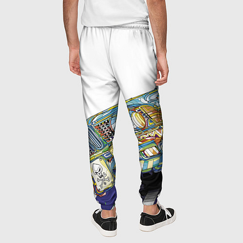 Мужские брюки Бэха в стиле поп-арт / 3D-принт – фото 4
