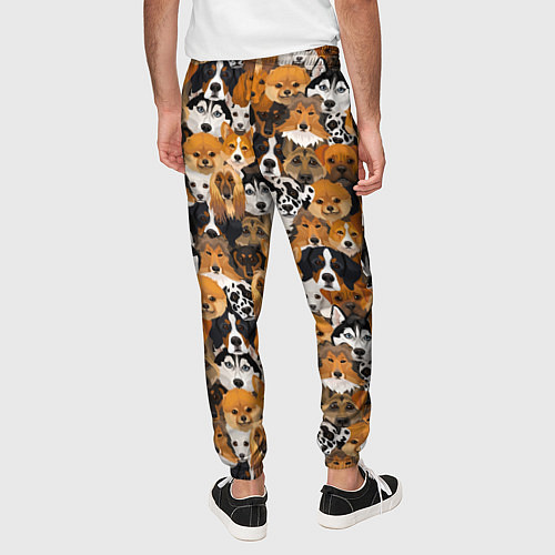 Мужские брюки Разные Собаки / 3D-принт – фото 4