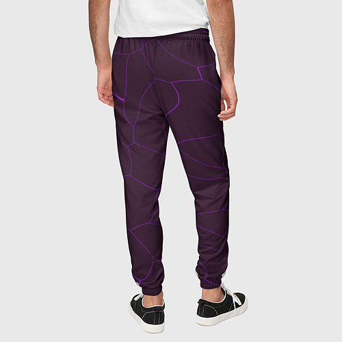 Мужские брюки Вишневые разломы / 3D-принт – фото 4