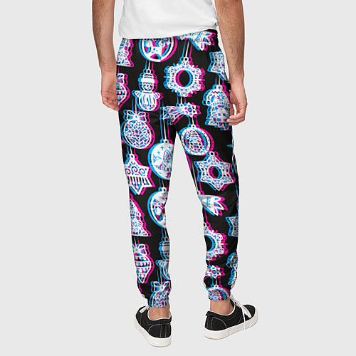 Мужские брюки Новогодний глюк / 3D-принт – фото 4