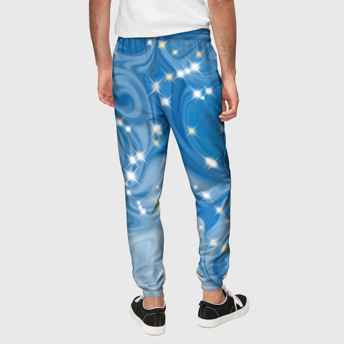 Мужские брюки Голубая метелица / 3D-принт – фото 4