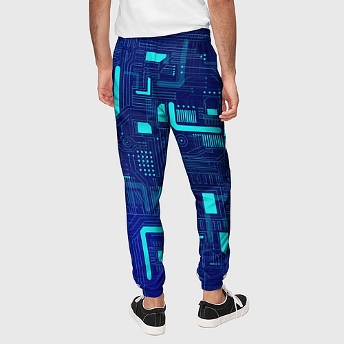 Мужские брюки Киберпанк Зима 2022 / 3D-принт – фото 4