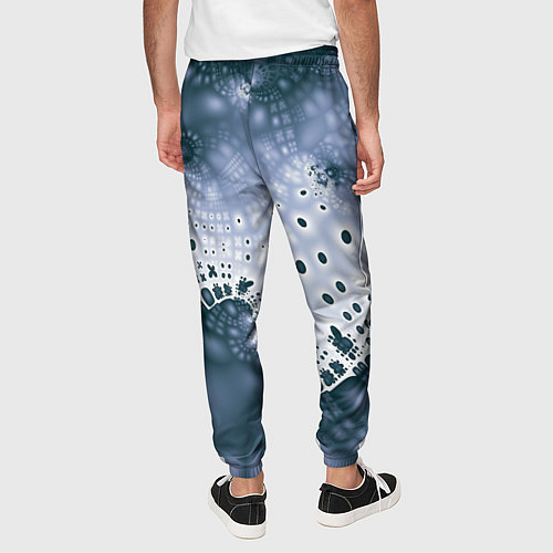 Мужские брюки Коллекция Journey Синий 592-1 / 3D-принт – фото 4