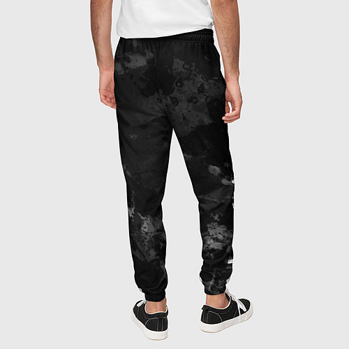 Мужские брюки Infiniti, Инфинити Черно серый фон / 3D-принт – фото 4