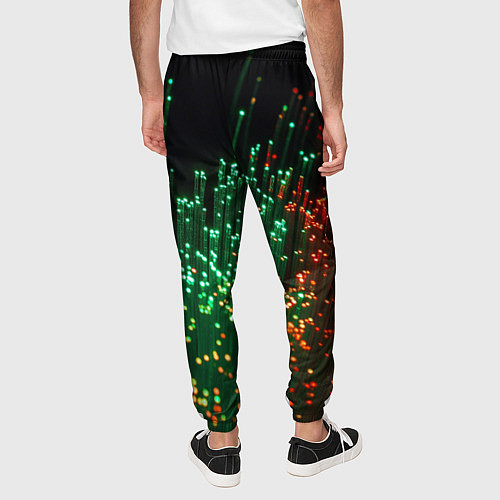 Мужские брюки Неоновые светящиеся палочки / 3D-принт – фото 4
