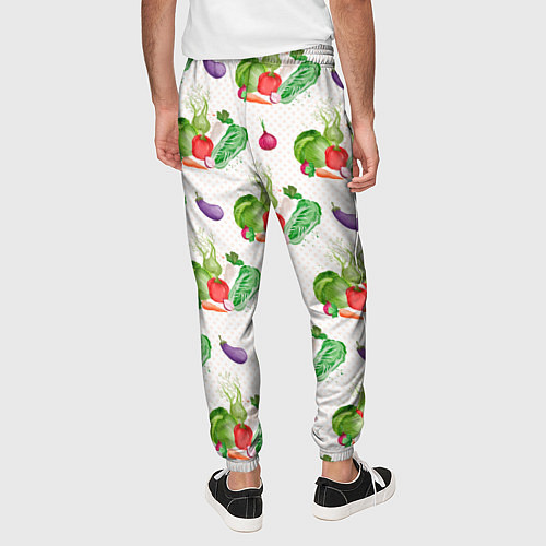Мужские брюки Овощи с огорода / 3D-принт – фото 4