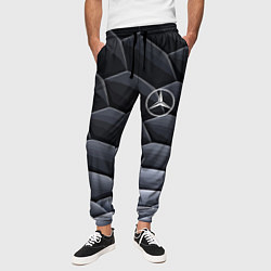 Брюки на резинке мужские Mercedes Benz pattern, цвет: 3D-принт — фото 2