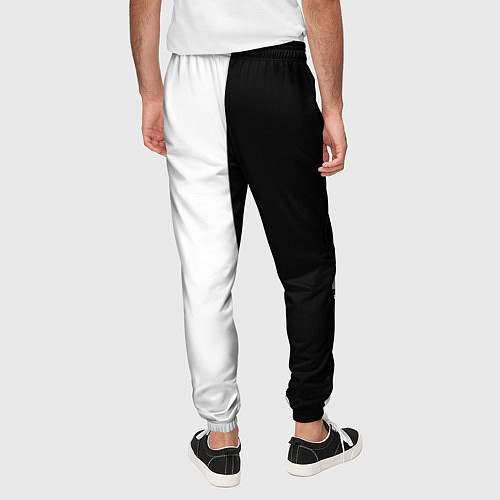 Мужские брюки 228 Black & White / 3D-принт – фото 4