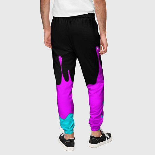 Мужские брюки 6IX9INE Подтеки Красок / 3D-принт – фото 4