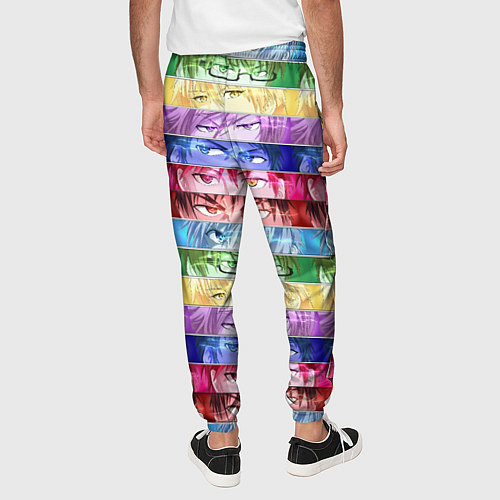 Мужские брюки Баскетбол Куроко Манга Аниме, Глаза / 3D-принт – фото 4