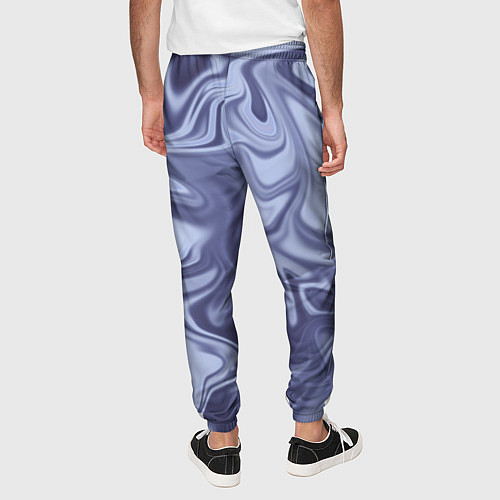 Мужские брюки Crystal Abstract Blue / 3D-принт – фото 4