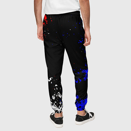 Мужские брюки Russia Брызги красок / 3D-принт – фото 4