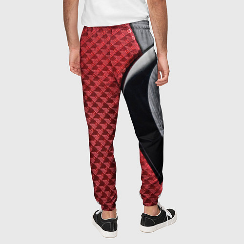 Мужские брюки Volvo Logo Texture / 3D-принт – фото 4