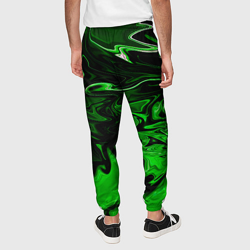 Мужские брюки Skoda green sport / 3D-принт – фото 4
