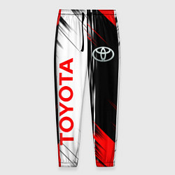 Брюки на резинке мужские Toyota Sport Auto, цвет: 3D-принт