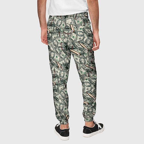 Мужские брюки Доллары банкноты / 3D-принт – фото 4
