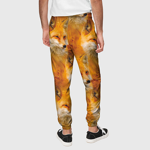 Мужские брюки Рыжая лисица - паттерн / 3D-принт – фото 4