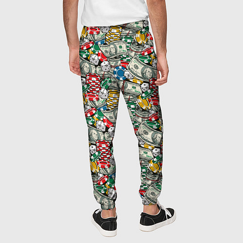 Мужские брюки Деньги Казино / 3D-принт – фото 4