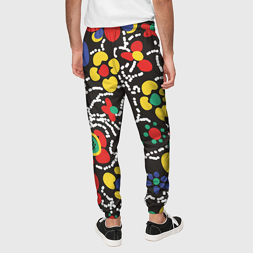 Мужские брюки Узор Цветочный сон / 3D-принт – фото 4