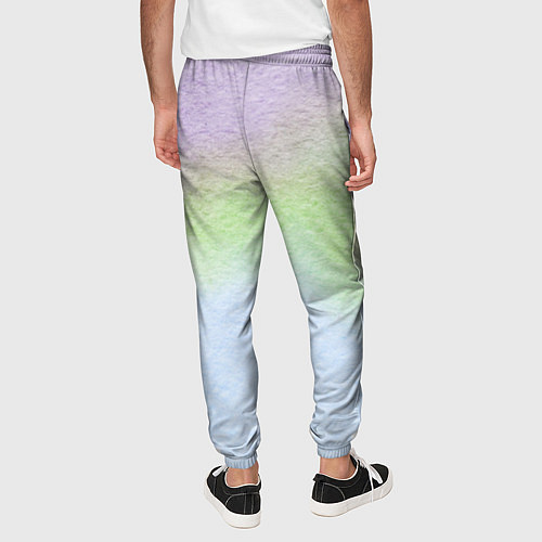 Мужские брюки Акварельный принт / 3D-принт – фото 4