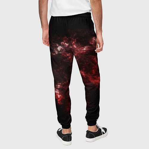 Мужские брюки Красный космос Red space / 3D-принт – фото 4