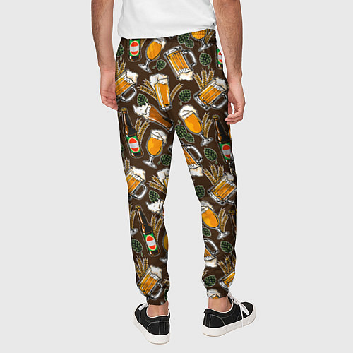 Мужские брюки Хмель и Пиво / 3D-принт – фото 4
