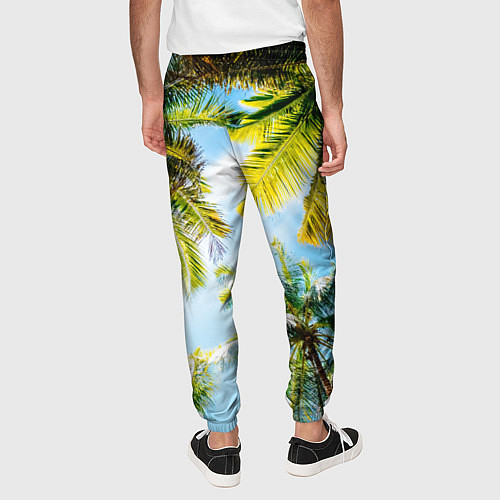 Мужские брюки Пальмы под солнцем / 3D-принт – фото 4