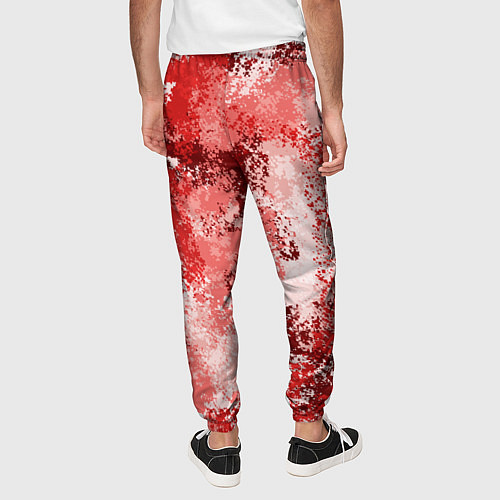 Мужские брюки Спортивный камуфляж Пикси - Гранат / 3D-принт – фото 4